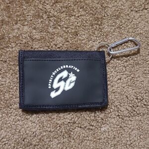 Black Spirit Celebration Wallet with Carabiner
